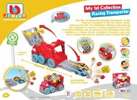 My First Racing Transporter BB Junior mit 2 Lamborghini Autos und Startrampe