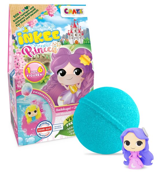 Inkee Surprise Badebombe Princess Box für kleine Prinzessinnen 100g
