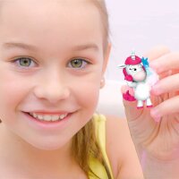 Überraschungs-Badekugel Unicorn Beach mit Popcorn Duft und Einhorn-Sammelspaß