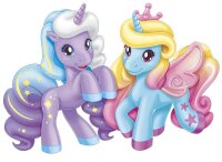 Magic Ponys Sammelfiguren Serie 2 mit Glitzerflügeln und Kronen
