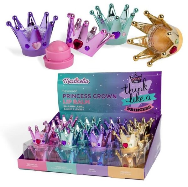 Kronenförmiger Kinderlippenstift in bunten Farben für kleine Prinzessinnen