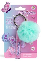 Butterfly & Pompom Lippen Set mit Balsam und Gloss...