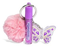 Butterfly & Pompom Lippen Set mit Balsam und Gloss für süße Lippen