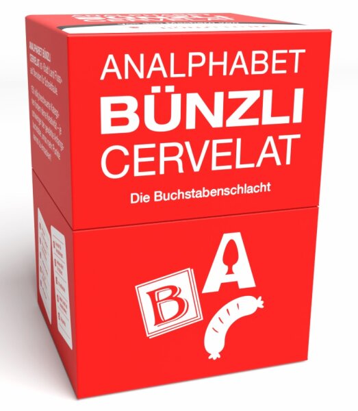 Analphabet Bünzli Cervelat - Kreatives Spiel für Schreibfaule mit 150 Kategorien