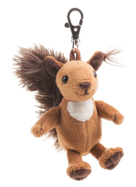 Niedlicher Eichhörnchen Anhänger Luzy mit Karabiner aus hochwertigem Plüsch