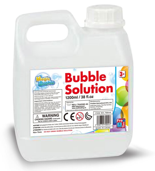 Magic Bubble Seifenblasenflüssigkeit Nachfüllkanister 1.2 Liter für farbige Blasen