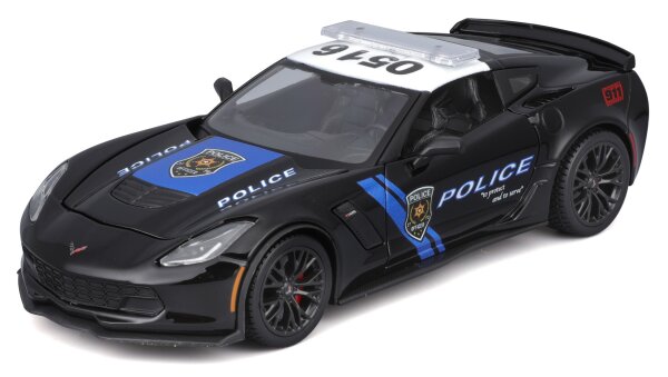 Chevrolet Corvette Z06 2015 Polizei Modellauto 1/24 von Maisto