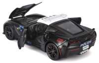Chevrolet Corvette Z06 2015 Polizei Modellauto 1/24 von Maisto