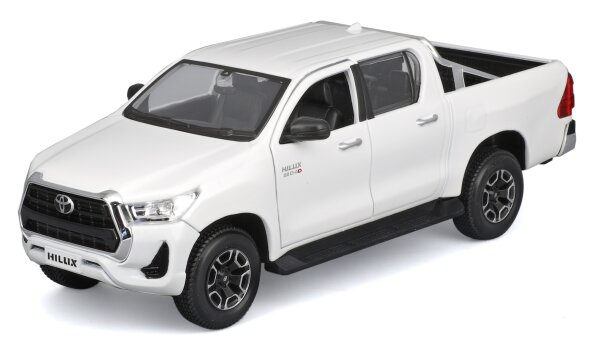 Maisto Toyota Hilux 1/24 Modellauto Weiss lizenziertes Detailmodell
