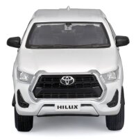 Maisto Toyota Hilux 1/24 Modellauto Weiss lizenziertes Detailmodell