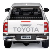 Maisto Toyota Hilux 1/24 Modellauto Weiss lizenziertes Detailmodell