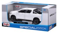 Maisto Toyota Hilux 1/24 Modellauto Weiss lizenziertes Detailmodell