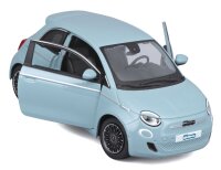 Fiat 500e 1/24 Blau Modellauto mit Öffnenden Türen und Steuerfunktion