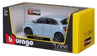 Fiat 500e 1/24 Blau Modellauto mit Öffnenden Türen und Steuerfunktion