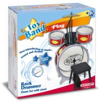 Schlagzeug 4er Set mit Baßtrommel, Snare, Becken...