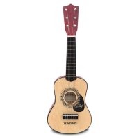 Klassische 55cm Holzgitarre mit 6 Saiten und Plektron für realistischen Sound