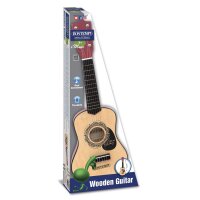 Klassische 55cm Holzgitarre mit 6 Saiten und Plektron für realistischen Sound