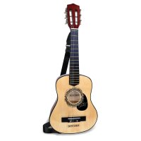 Classic 6-String Guitar 75cm Wood with Pick and Strap