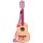 Classic 6-String Guitar 75cm in Pink Wood with Pick and Strap
