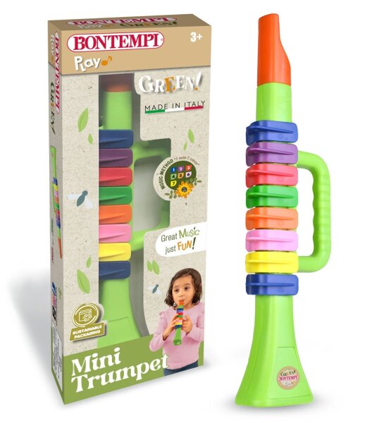 Trompete mit 8 farbigen Tasten 27cm für kreative Musikstunden
