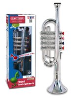 Bunte Trompete mit 4 Tasten 37cm aus Italien für...