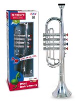 Bunte Trompete mit 4 farbigen Tasten und Noten 41cm...