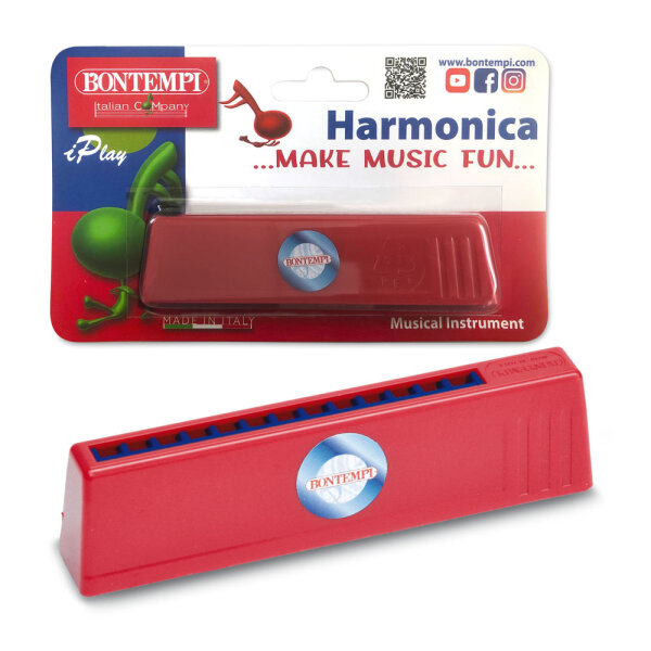 Mundharmonika 12 Noten C-G im Blister für Einsteiger und Profis