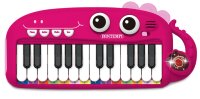 Pink Elektronik-Keyboard 24 Tasten mit Lichteffekten und...