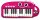 Pink Elektronik-Keyboard 24 Tasten mit Lichteffekten und Demosongs