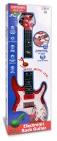 Elektronische Rock Gitarre rot mit 6 Saiten und 8 Demosongs