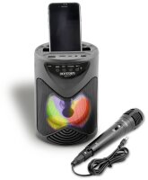 Wireless 50W Speaker with Microphone and RGB Light Effects