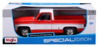 Chevrolet Cheyenne Super C10 1974 1/18 rot Modellauto von Maisto
