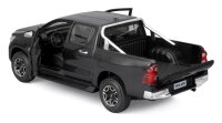 Maisto Toyota Hilux 1/24 schwarz lizenziertes Modellauto...