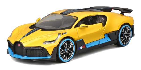 Bugatti Divo 1/24 Modellauto Gelb von Maisto lizenziert und detailgetreu