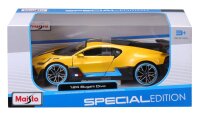 Bugatti Divo 1/24 Modellauto Gelb von Maisto lizenziert und detailgetreu