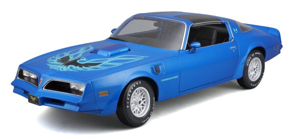 Maisto Pontiac Firebird Trans Am 1978 1/18 Modellauto blau, lizenziert und detailgetreu