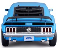 Ford Mustang Mach 1 1970 1/18 Scale Model Car Blue by...