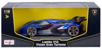 Lamborghini V12 Vision Gran Turismo 1/18 Modellauto blau von Maisto