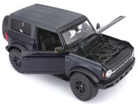 Ford Bronco Wildtrak 2021 1/18 Scale Model Car Blue by Maisto Licensed