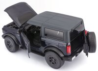 Ford Bronco Wildtrak 2021 1/18 Scale Model Car Blue by Maisto Licensed