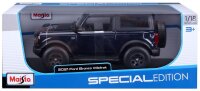 Ford Bronco Wildtrak 2021 1/18 Scale Model Car Blue by Maisto Licensed