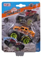 Maisto Dirt Monster Fahrzeuge aus Metall mit großen Reifen in bunten Farben