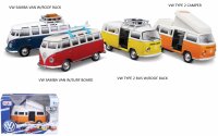 VW Samba Bus Modelle 10cm aus Metall in 4 Farben mit...
