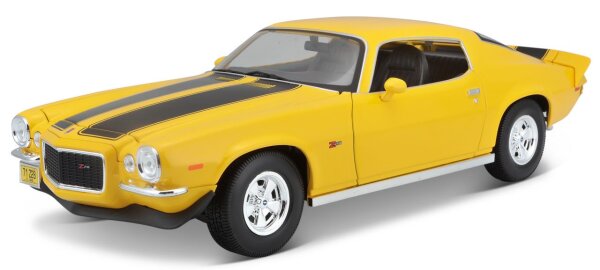 Chevrolet Camaro 1971 Gelb 1/18 Modellauto von Maisto lizenziert und detailgetreu