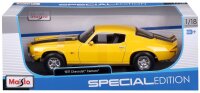 Chevrolet Camaro 1971 Gelb 1/18 Modellauto von Maisto lizenziert und detailgetreu