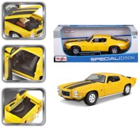 Chevrolet Camaro 1971 Gelb 1/18 Modellauto von Maisto lizenziert und detailgetreu