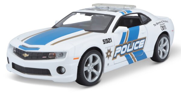 Chevrolet Camaro SS RS 2010 Polizei Modellauto 1/24 Weiss von Maisto