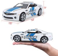 Chevrolet Camaro SS RS 2010 Police Model Car 1/24 White by Maisto