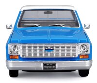 Chevrolet Cheyenne Super C10 1974 1/18 Model Car Blue by Maisto