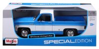 Chevrolet Cheyenne Super C10 1974 1/18 Model Car Blue by Maisto